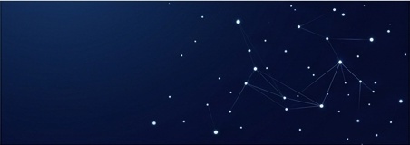 Abstract constellation visualization representing research and discovery